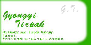 gyongyi tirpak business card